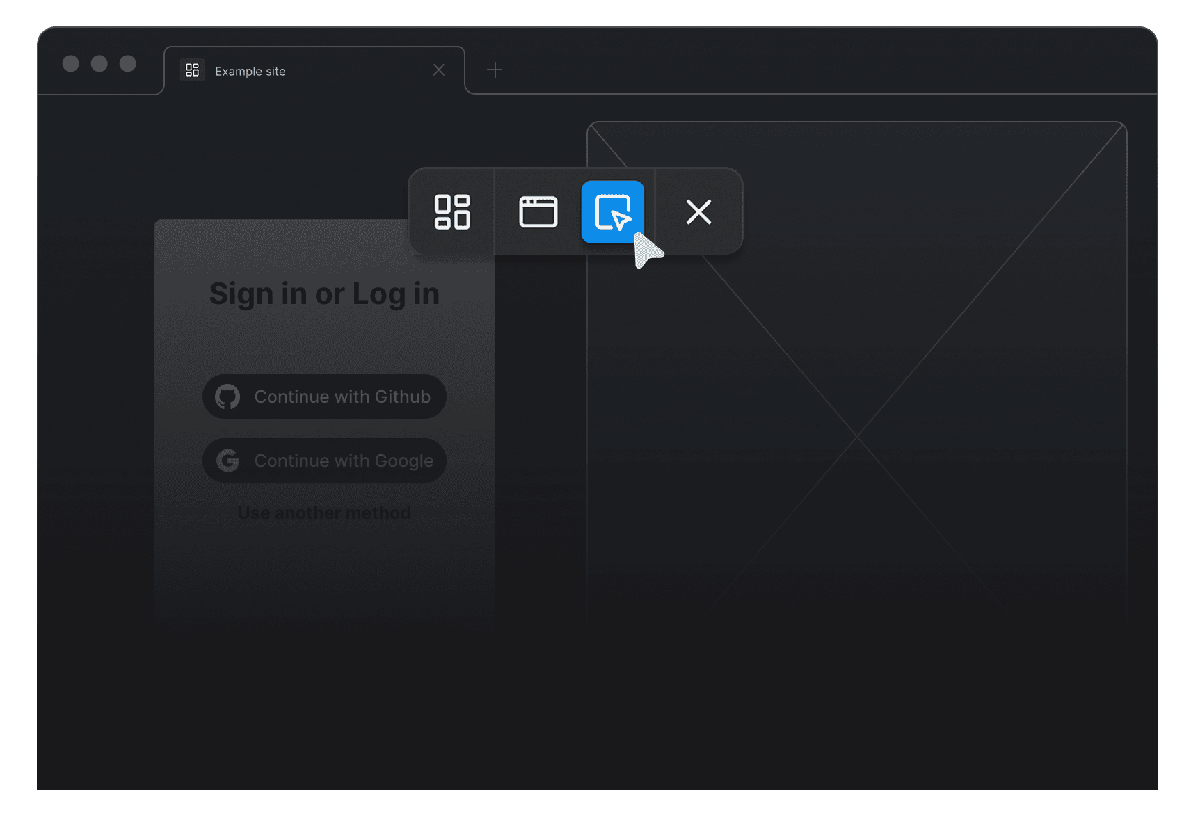Select the tool